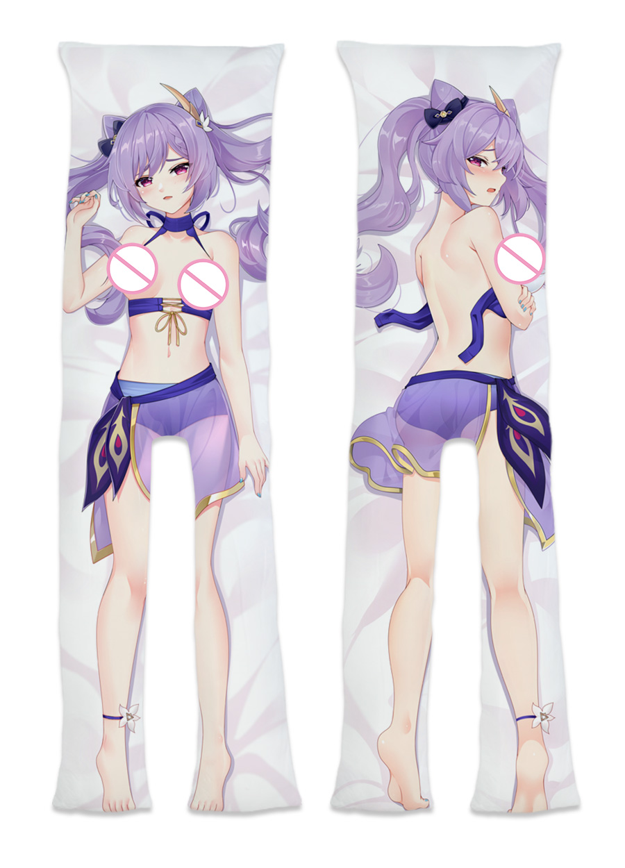 Genshin Impact Keqing Anime Dakimakura 2-Legs Waifu Pillow