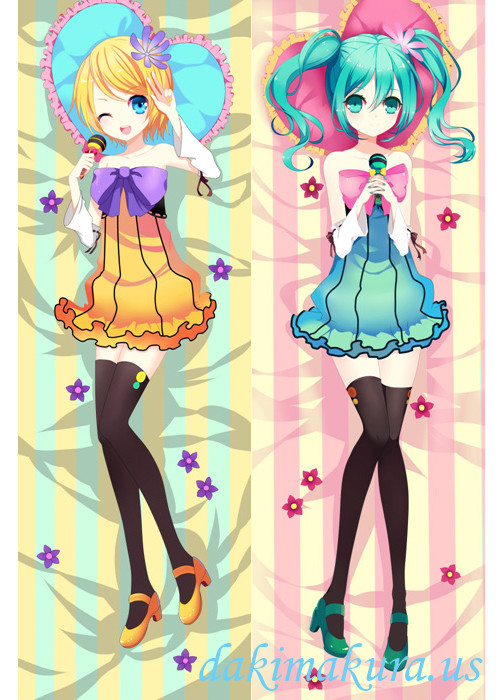 Vocaloid Hatsune Miku -Kagamine Rinlen Anime Dakimakura Japanese Pillow Cover