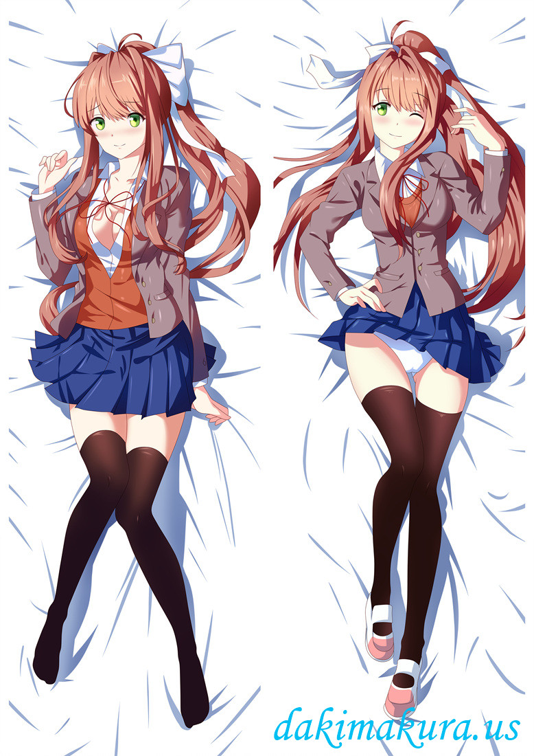 Monika - Doki Doki Literature Club dakimakura girlfriend body pillow anime body  pillow male,anime love pillow,cheap dakimakura [2018-10-NEW-89052] - $25.99