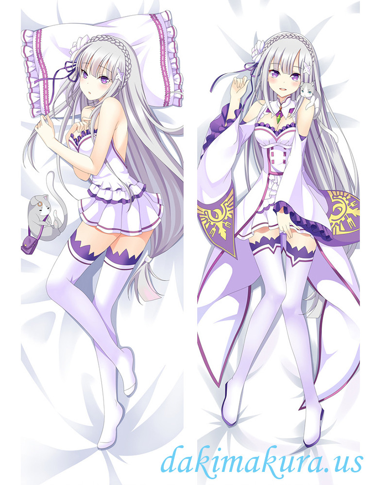 Emilia - Re:Zero Japanese big anime hugging pillow case