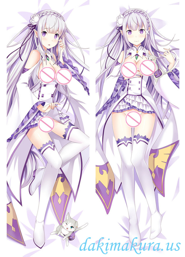 Emilia - Re:Zero Japanese character body dakimakura pillow cover