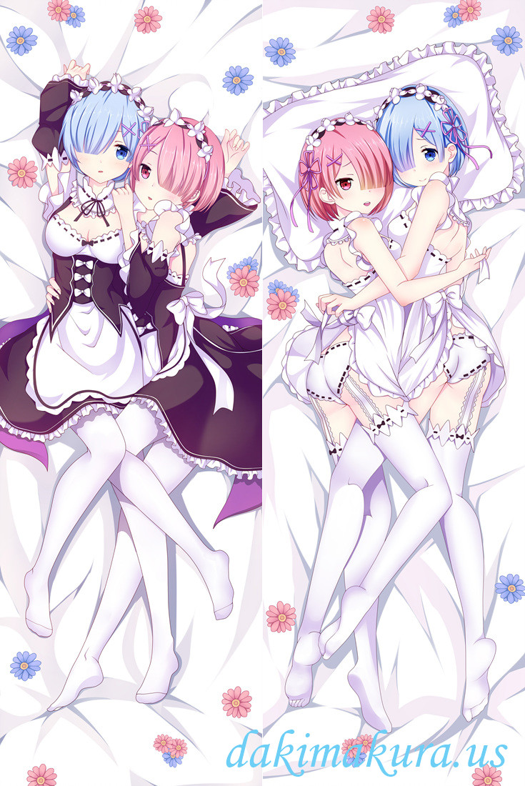 Rem and Ram - Re:Zero hug dakimakura girlfriend body pillow cover