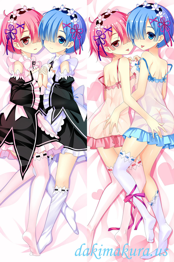 Rem and Ram - Re:Zero anime japenese love pillow cover