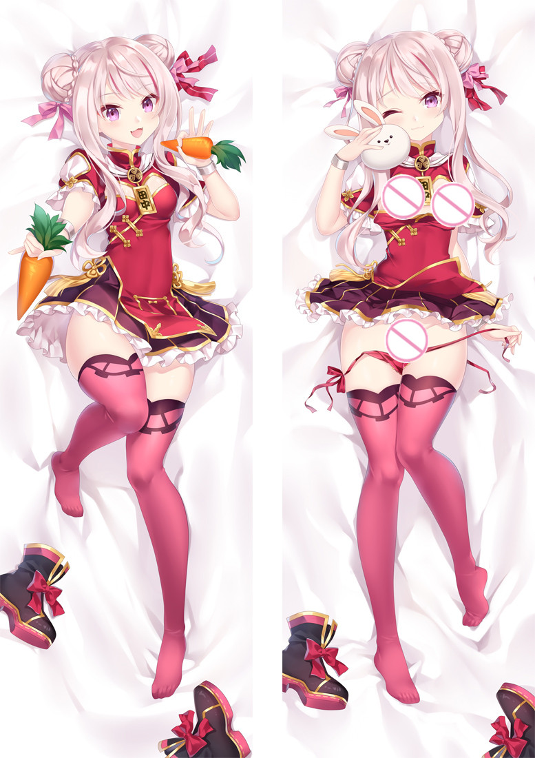 Virtual YouTuber TanakaHime Anime Dakimakura Japanese Love Body Pillow Cover