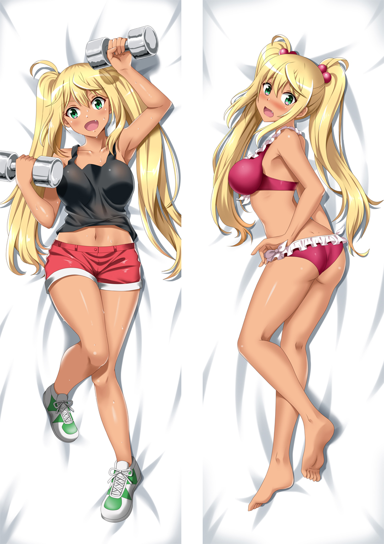 How Heavy Are the Dumbbells You Lift Sakura Hibiki Anime Dakimakura Japanese Love Body Pillowcase