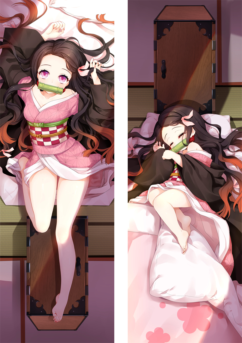 Kimetsu no Yaiba Kamado Nezuko Anime Dakimakura Japanese Love Body Pillow Cover