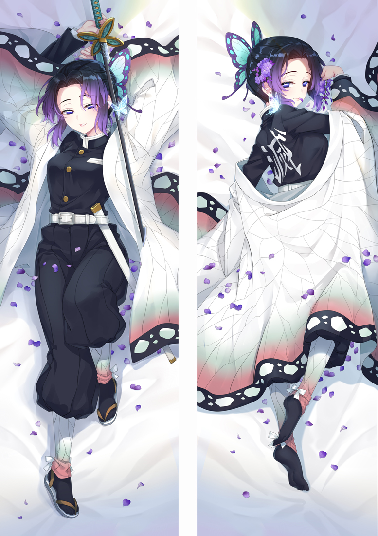 Kimetsu no Yaiba Kochou Shinobu Anime Dakimakura Japanese Love Body Pillow Cover