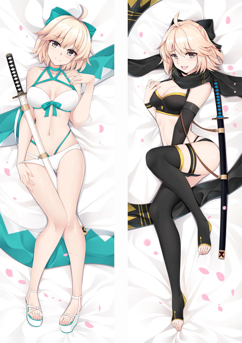 SWIMSUIT OKITA SOJI FATE GRAND ORDERAnime Dakimakura Japanese Love Body Pillow Cover