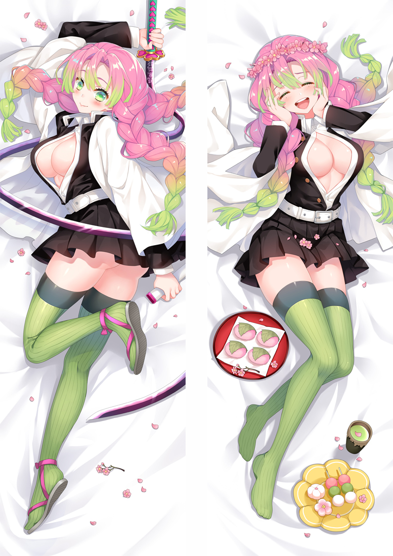 Kimetsu no Yaiba Kanroji Mitsuri Anime Dakimakura Japanese Love Body Pillow Cover