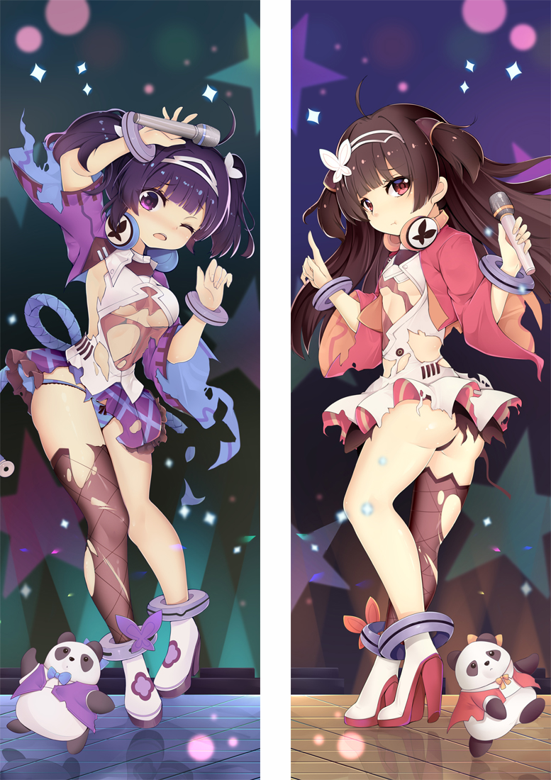 Azur Lane Ping Hai&Ning Hai Anime Dakimakura Japanese Love Body Pillow Cover