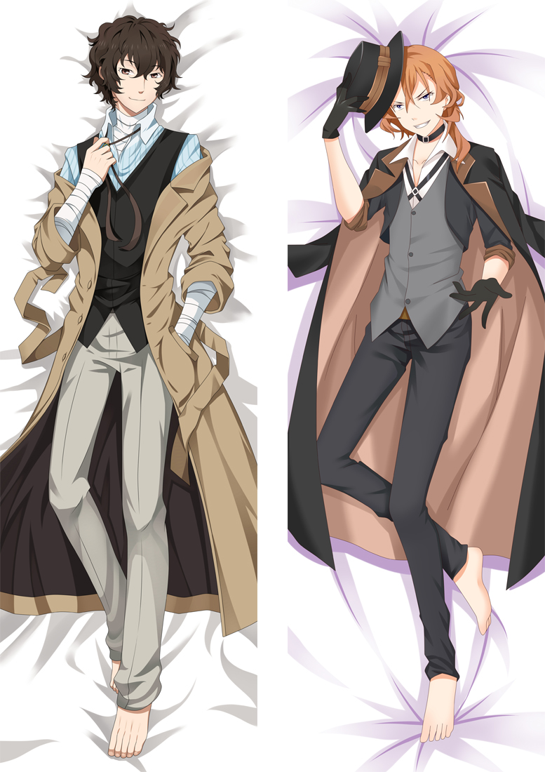 Bungo Stray Dogs Anime Dakimakura Japanese Love Body Pillow Cover