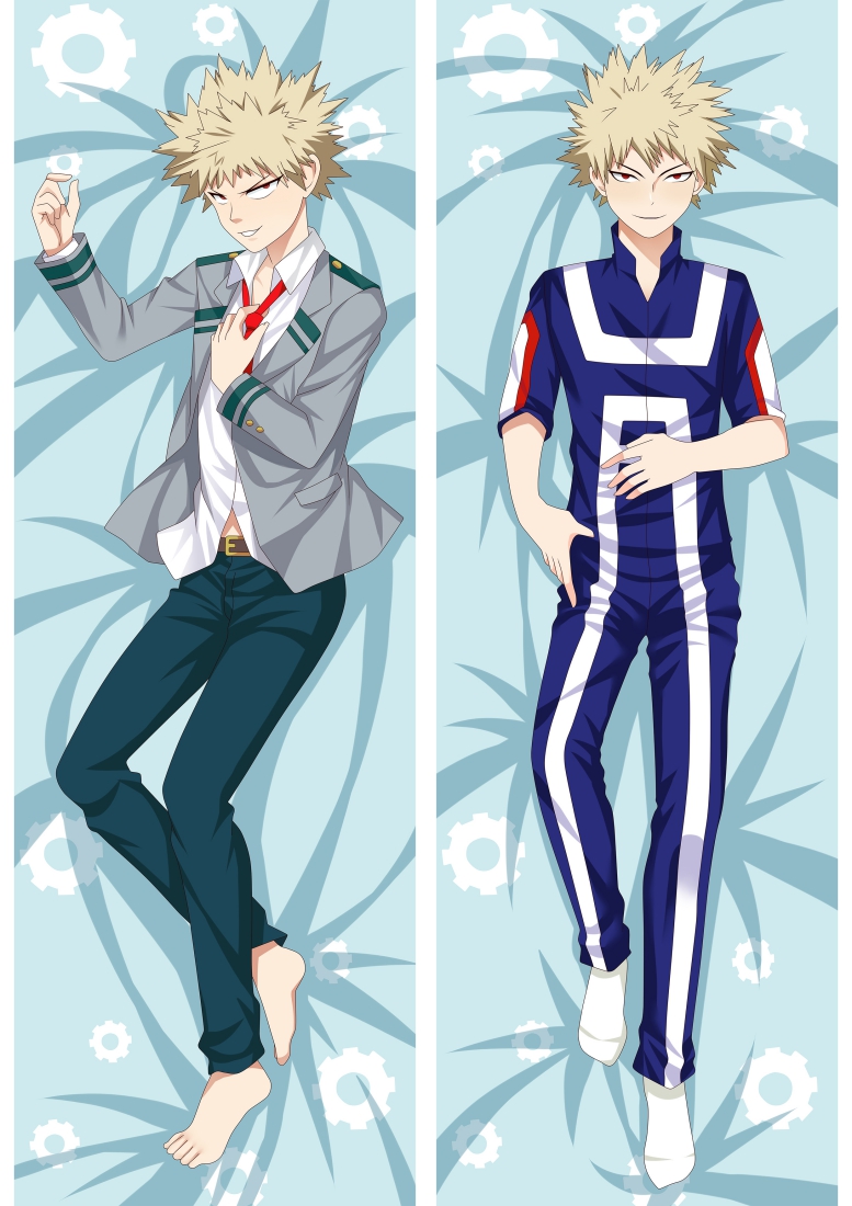 My Hero Academia Katsuki Bakugou Anime Dakimakura Japanese Love Body Pillow Cover