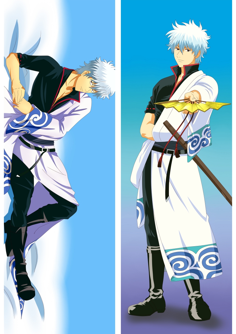 Gin Tama Sakata Gintoki BL Dakimakura 3d pillow japanese anime pillowcase