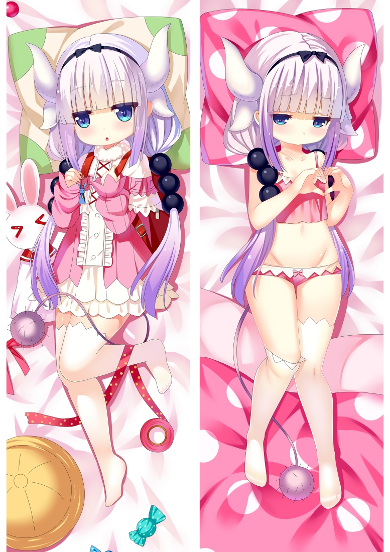 Miss Kobayashi's Dragon Maid Kanna Chan Anime Dakimakura Japanese Hug Body Pillow Case