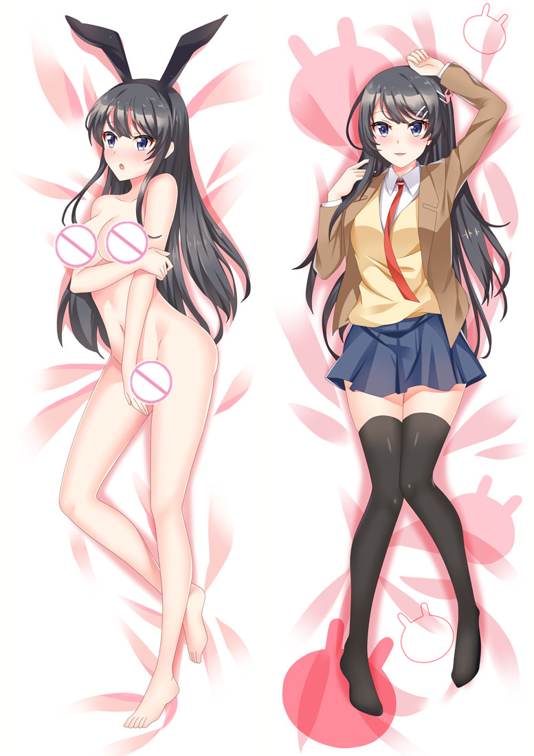 Rascal Does Not Dream of Bunny Girl Senpai Nude Anime Dakimakura Japanese  Love Body Pillow Cover free shipping Anime Dakimakura,Dakimakura Japan  Store,Dakimakura pillows [2019-04-NEW-93070] - $25.99