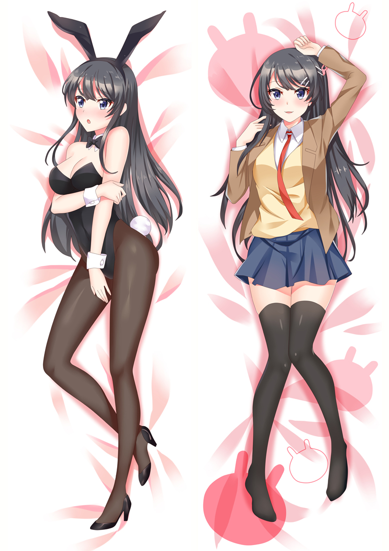 Rascal Does Not Dream of Bunny Girl Senpai Anime Dakimakura Japanese Love Body Pillow Cover