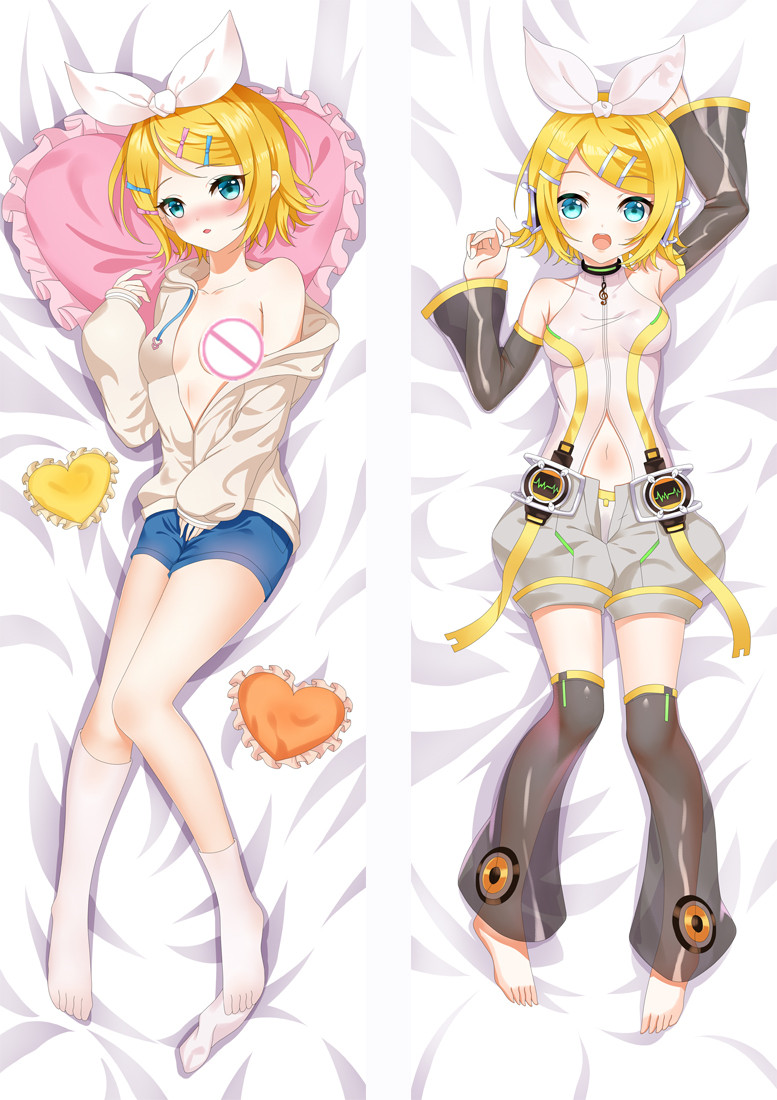 Kagamine Rin Len Anime Dakimakura Japanese Love Body Pillow Cover