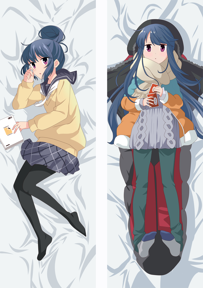 Laid-Back Camp Shima Rin Anime Dakimakura Japanese Love Body Pillow Cover