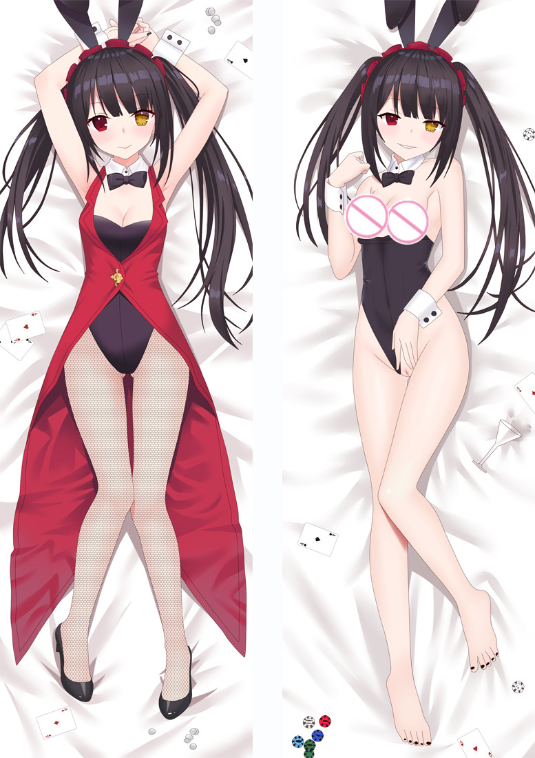 Date A Live Nightmare Tokisaki Kurumi Anime Dakimakura Japanese Love Body Pillow Cover