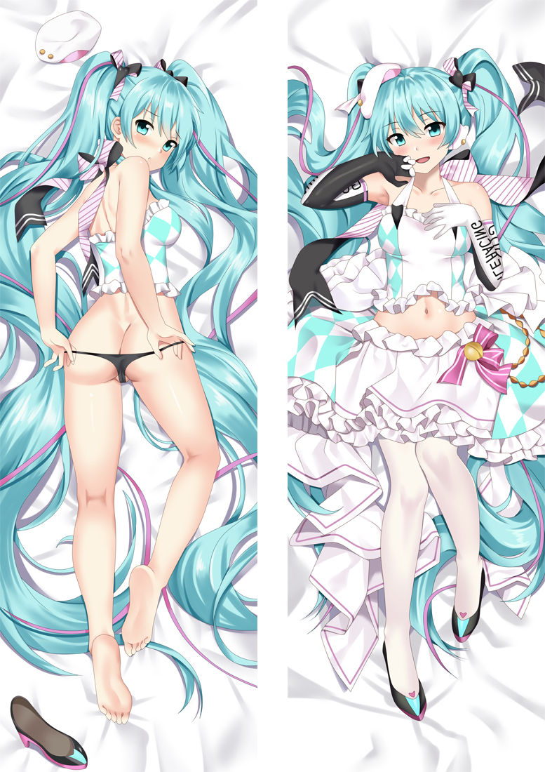 Hatsune Miku - Vocaloid Full body waifu japanese anime pillowcases