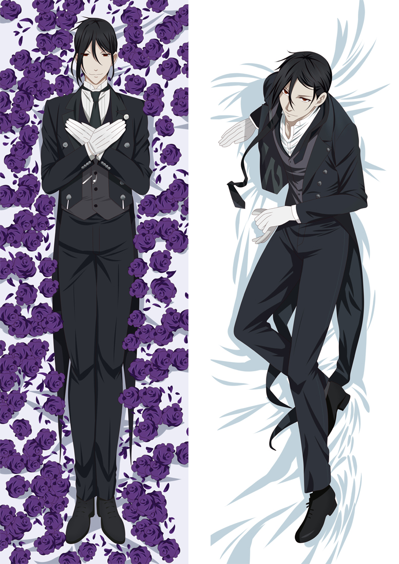 Black Butler Sebastian Anime Dakimakura Japanese Love Body Pillow Cover