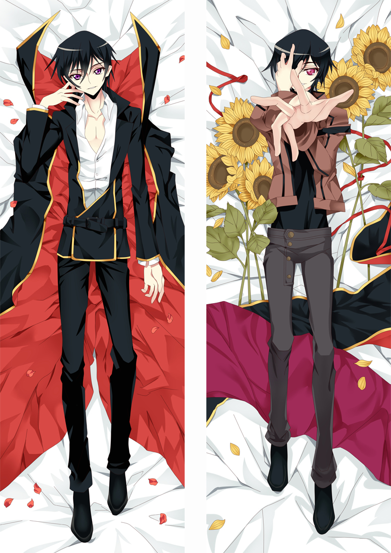 Code Geass Lelouch Lamperouge Anime Dakimakura Japanese Love Body Pillow Cover