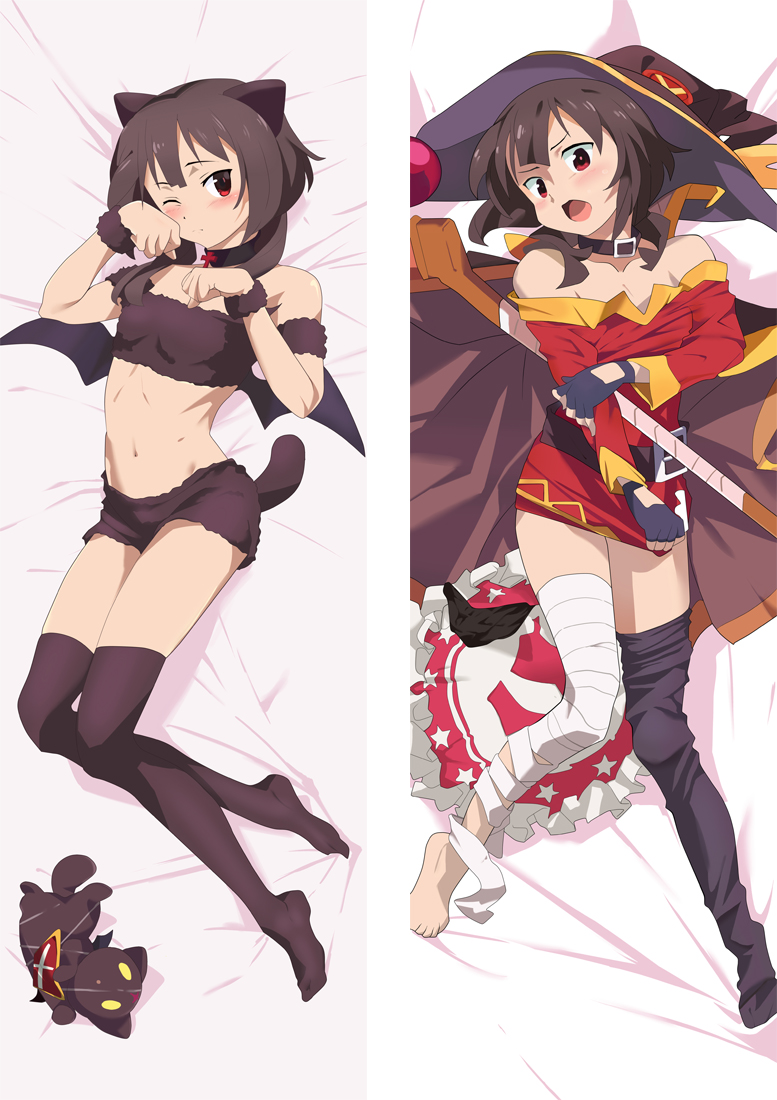 Konosuba God\'s Blessing on This Wonderful World! Megumin Anime Dakimakura Japanese Love Body Pillow Cover