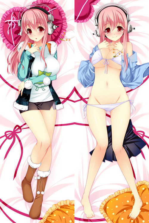 Super Sonico Anime Dakimakura Japanese Love Body Pillow Cover