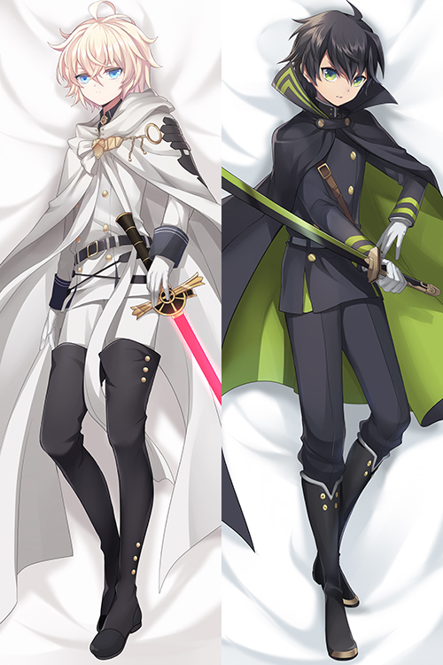 New Seraph of the End Anime Male Mikaela Hyakuya and Yuichiro Hyakuya Full body waifu japanese anime pillowcases