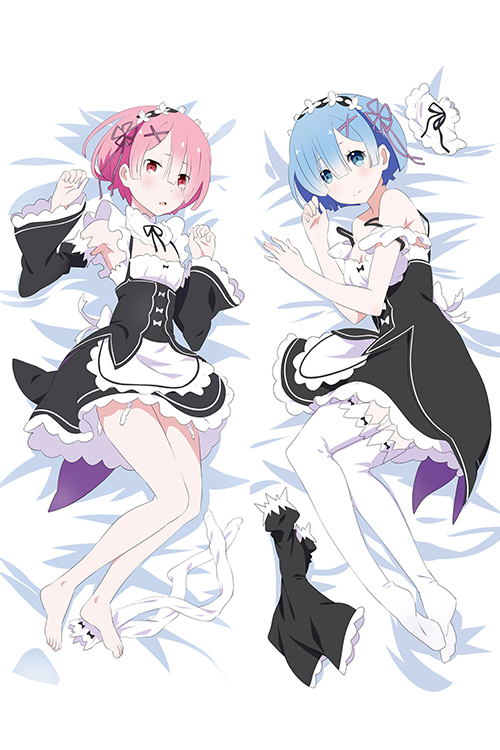 New Rem and Ram - Re Zero Anime Dakimakura Hugging Body PillowCases