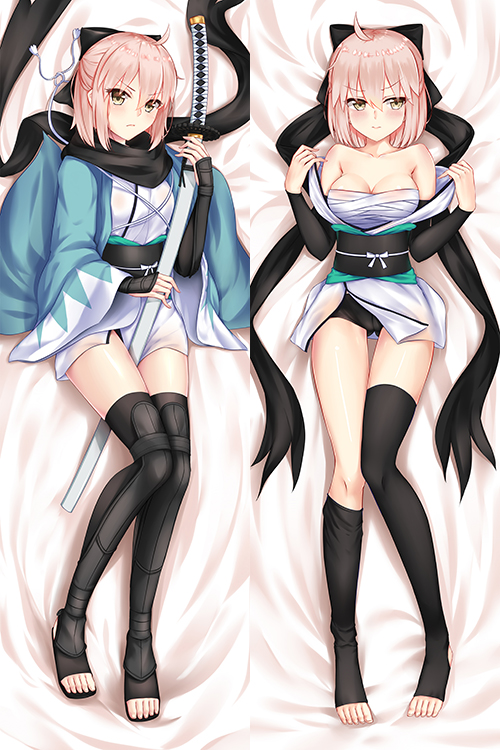 Fate Grand Order Okita Soji Japanese character body dakimakura pillow cover