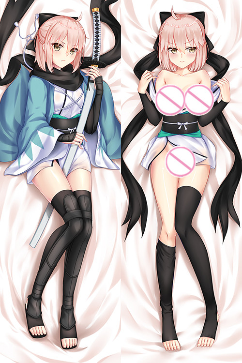 Fate Grand Order Okita Soji Japanese character body dakimakura pillow cover