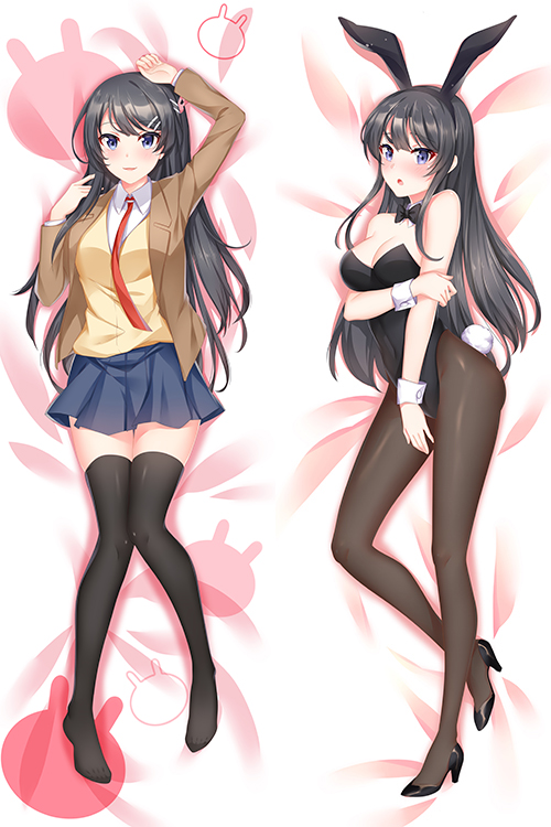 Rascal Does Not Dream of Bunny Girl Senpai Sakurajima Mai Full body waifu japanese anime pillowcases