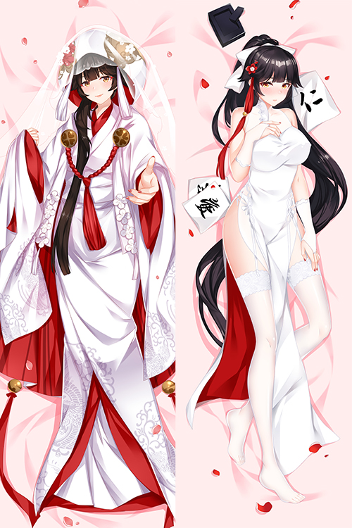 Azur Lane Takao Wedding Skin Anime Dakimakura Japanese Love Body PillowCases