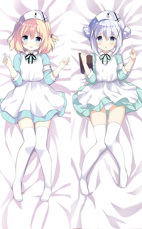 Is the Order a Rabbit Moka Hoto & Chino Kafuu Anime Dakimakura Japanese Love Body PillowCases