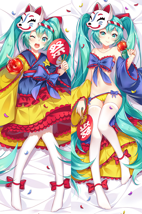 Hatsune Miku Summer Festival Anime Dakimakura Japanese Love Body PillowCases