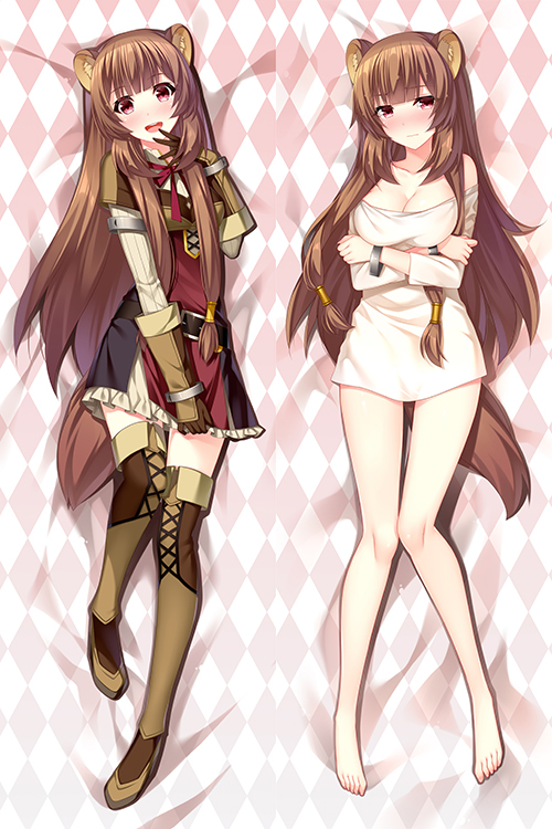 The Rising of the Shield Hero Raphtalia Anime Dakimakura Japanese Love Body Pillow Cover