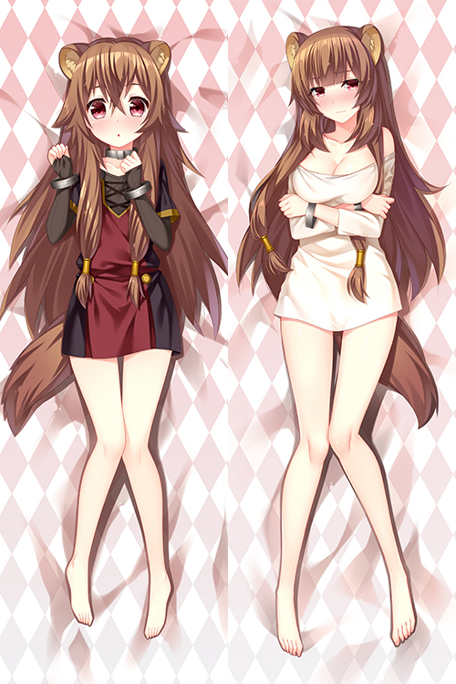 The Rising of the Shield Hero Raphtalia Anime Dakimakura Japanese Love Body Pillow Cover