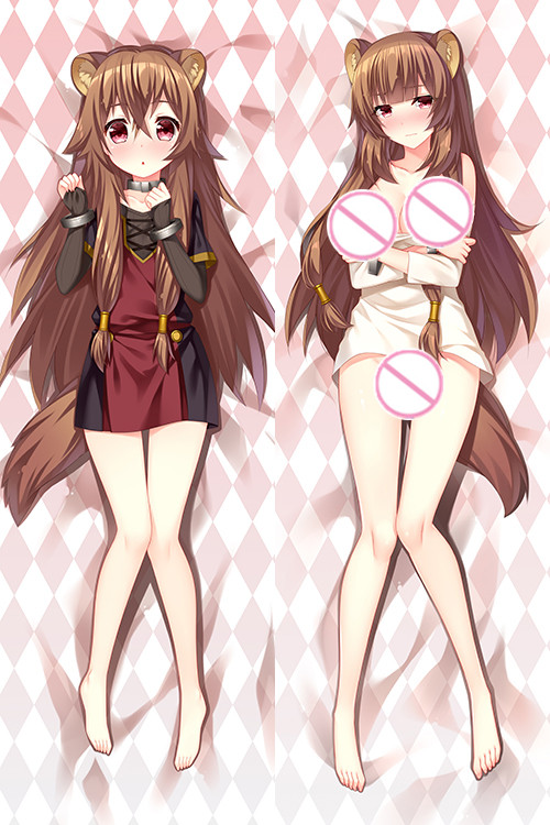 The Rising of the Shield Hero Raphtalia Anime Dakimakura Japanese Love Body Pillow Cover