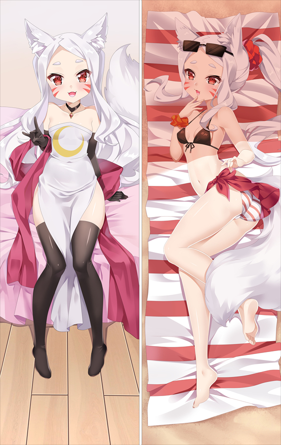 Sewayaki Kitsune no Senko-san Shiro Dakimakura 3d pillow japanese anime pillowcase