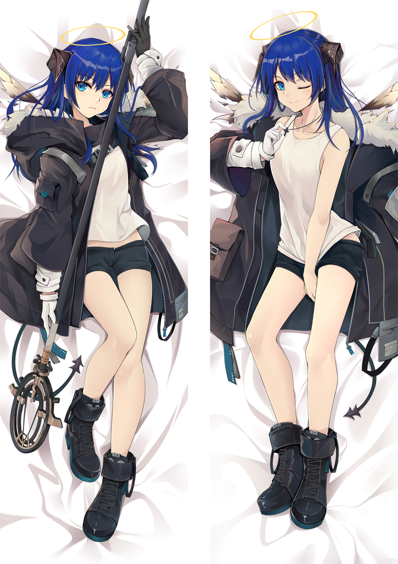 Arknights Mastema Anime Dakimakura Japanese Love Body Pillow Cover