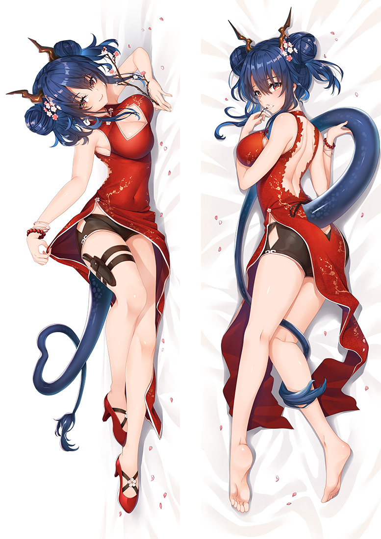 Arknights Ch\'en Anime Dakimakura Japanese Love Body Pillow Cover