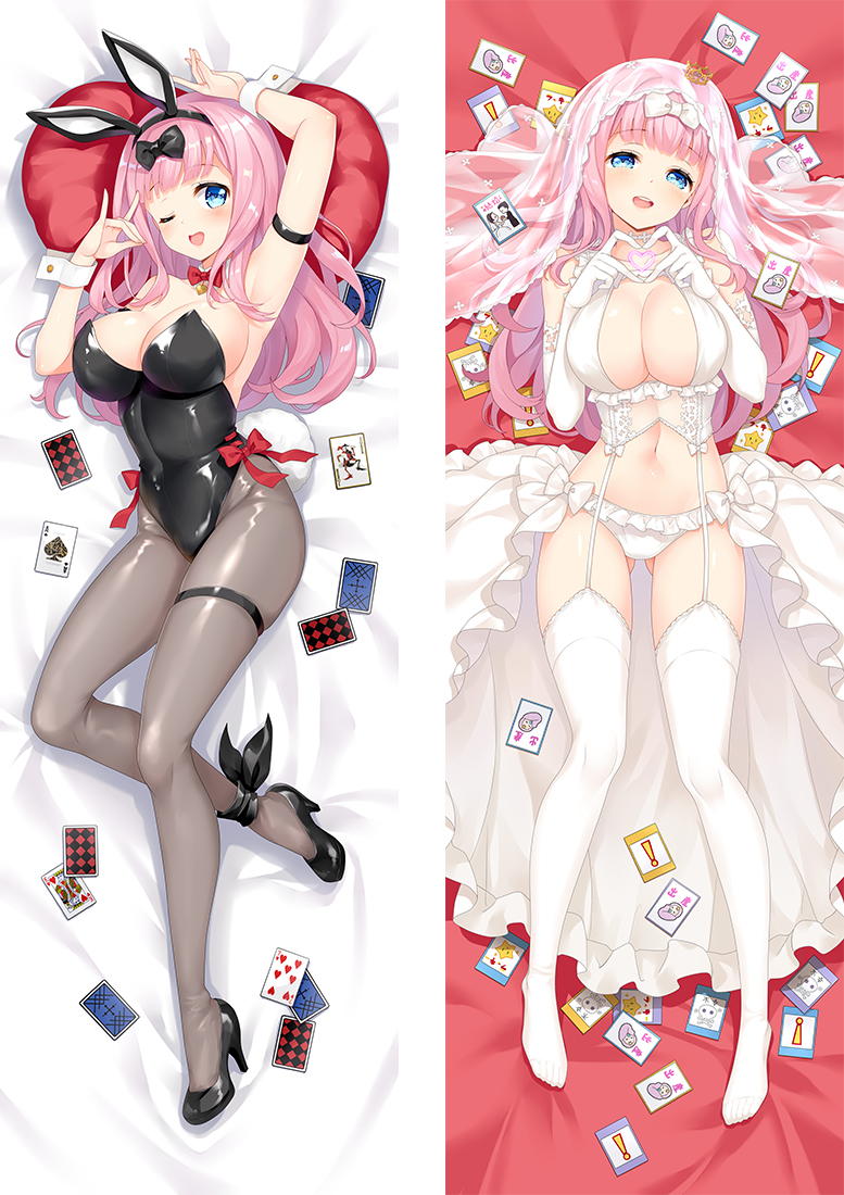 Kaguya-sama Love Is War Fujiwara Chika Anime Dakimakura Japanese Love Body Pillow Cover