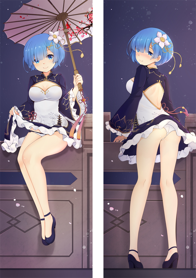 Re:Zero Starting Life in Another World Rem Cheongsam Full body waifu japanese anime pillowcases