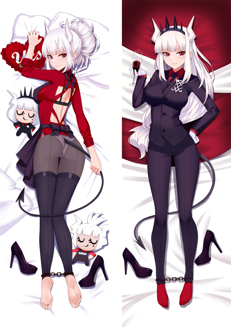 Helltaker Lucifer Anime Dakimakura Japanese Hugging Body PillowCover