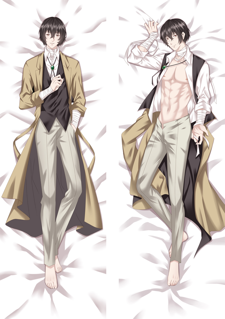 Bungo Stray Dogs Osamu Dazai Anime Dakimakura Japanese Hugging Body PillowCover