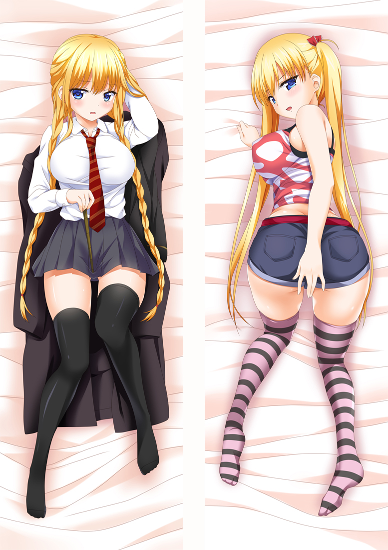 Oni Chichi -Manamusume Kyousei Hatsujou-Akitsuki Airi Anime Dakimakura Japanese Love Body Pillow Cover