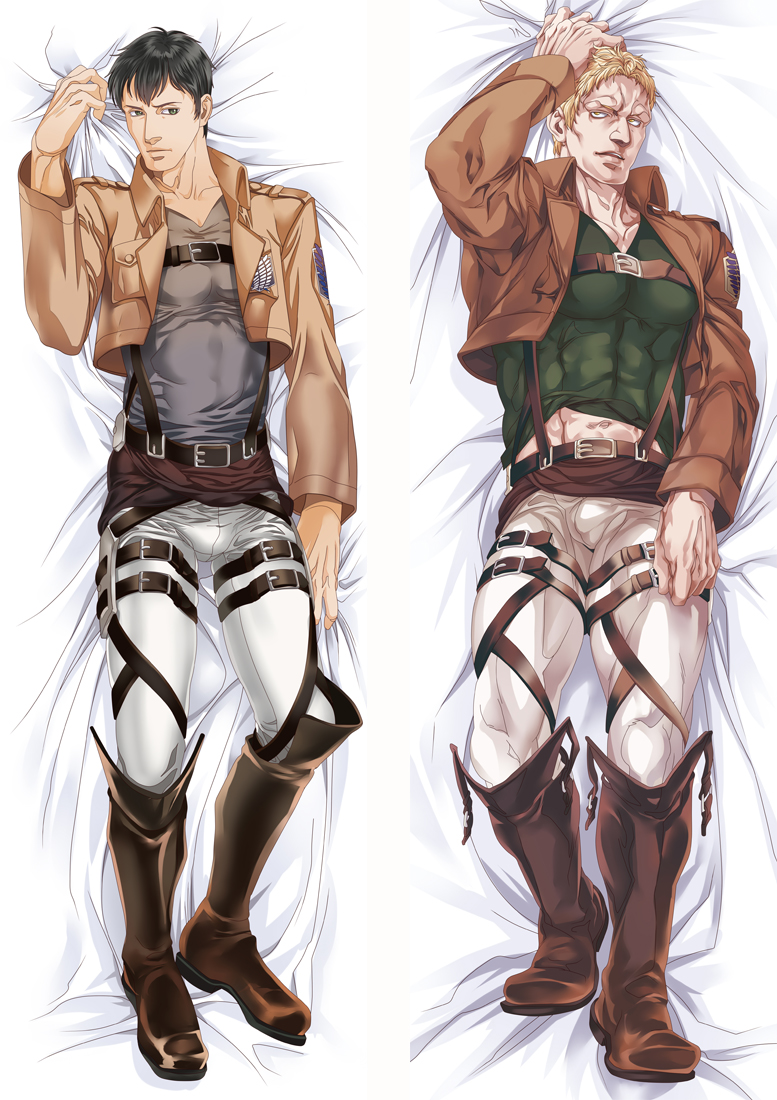 Attack on Titan Anime Dakimakura Japanese Love Body Pillow Cover