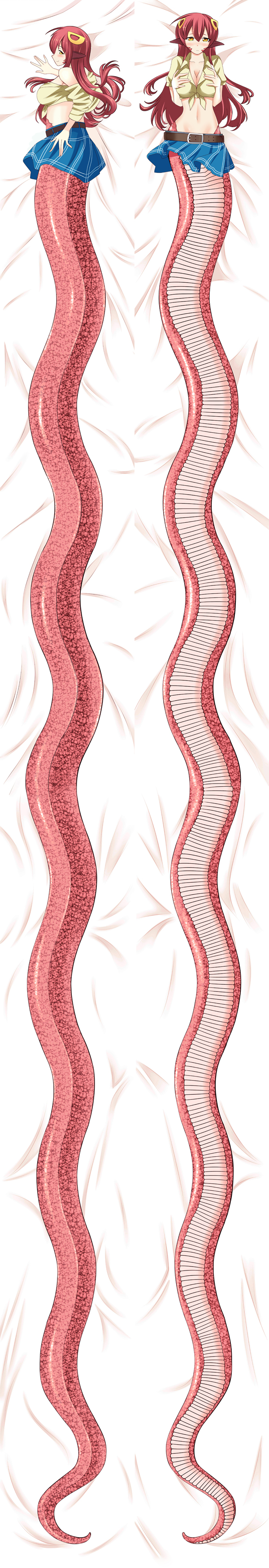 Monster Musume No Iru Nichijou Miia 50x700cm Dakimakura 3d pillow Super Long pillowcase