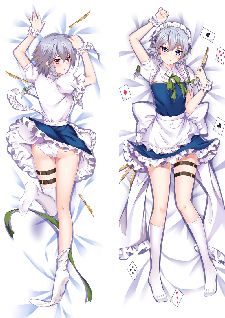 Touhou Project Izayoi Sakuya Anime Dakimakura Japanese Hugging Body PillowCover